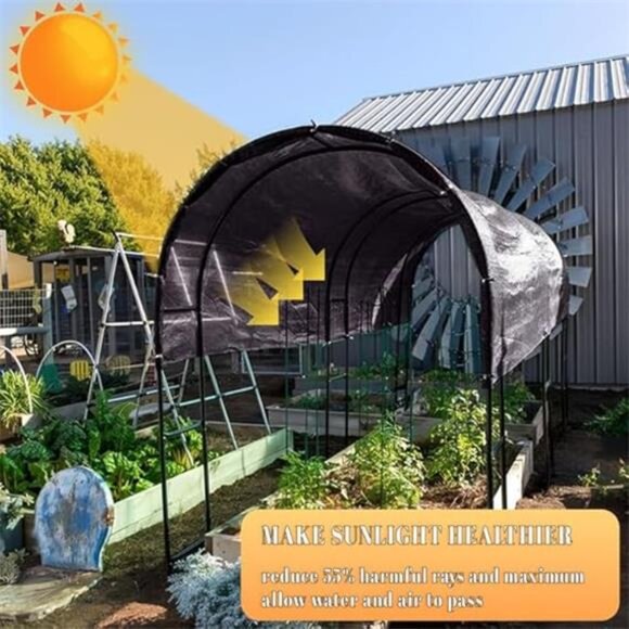 55% 6.5x10ft Sunblock Shade Cloth Cover Mesh UV Resistant Net for Garden Flower - Picture 2 of 7